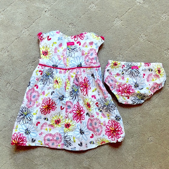 Catimini Girls Infant Floral Dress Set - Picture 4 of 6